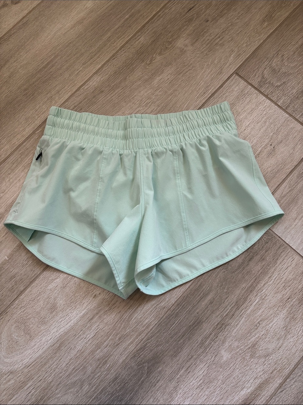Rabbit Light Green Athletic Shorts With Pocket